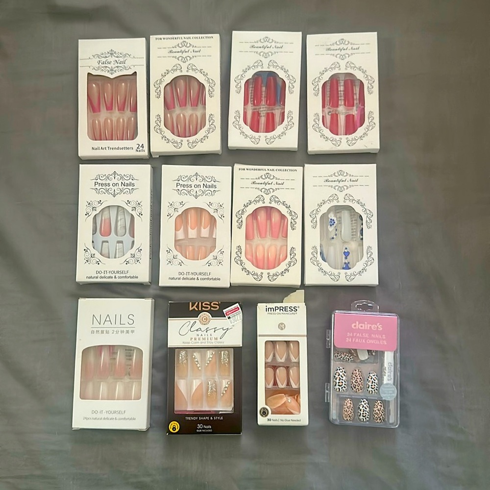 Press on nails bundles set